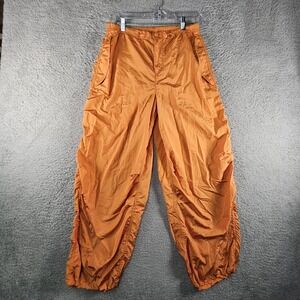 Aritzia Burnt Orange Gathered Pants